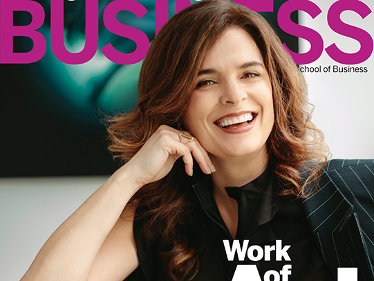Business Magazine spring 2019 cover with MBA alumni Wendi Norris