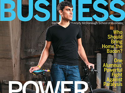 Fall 2014 Business Magazine Cover with Bachelor Alumni Vincent Ko