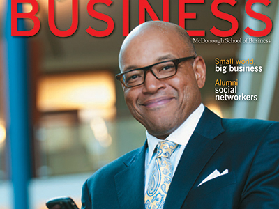 Fall 2011 Business Magazine cover with Dean David Thomas