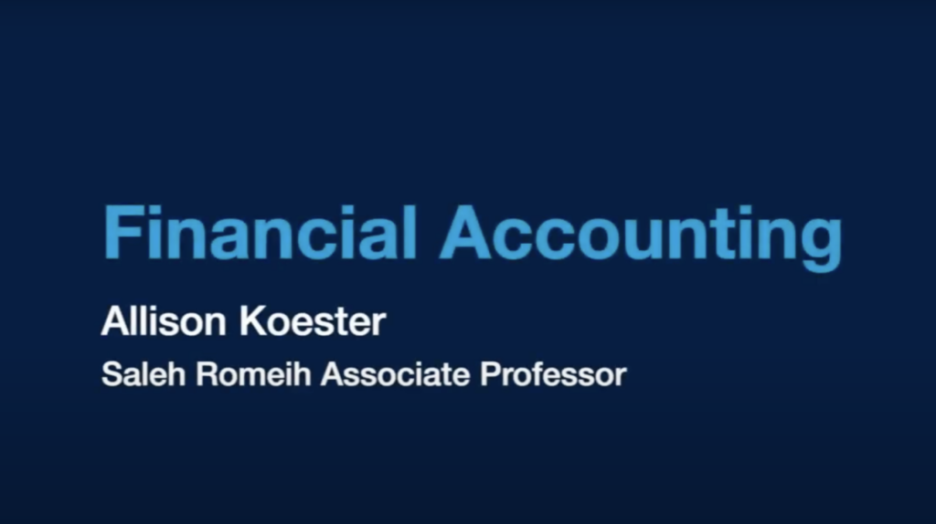 Financial Accounting with Allison Koester