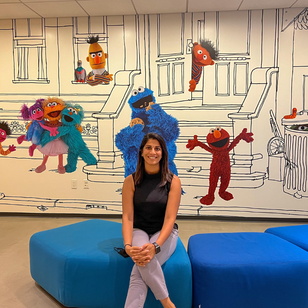 Priya Parikh interned with Sesame Workshop, the non-profit behind Sesame Street and various other social impact programs.