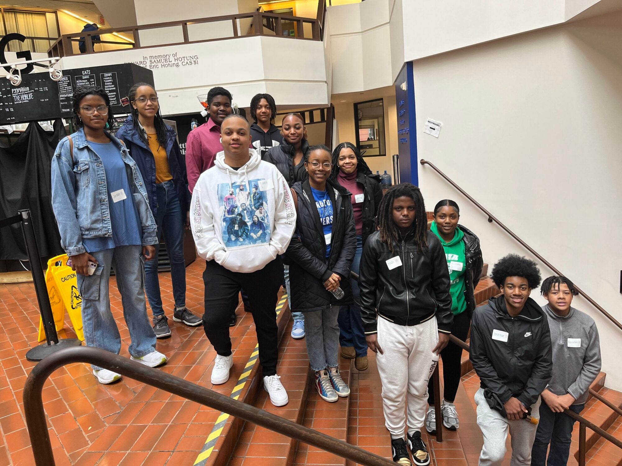 Reach students on stairs of IFCC
