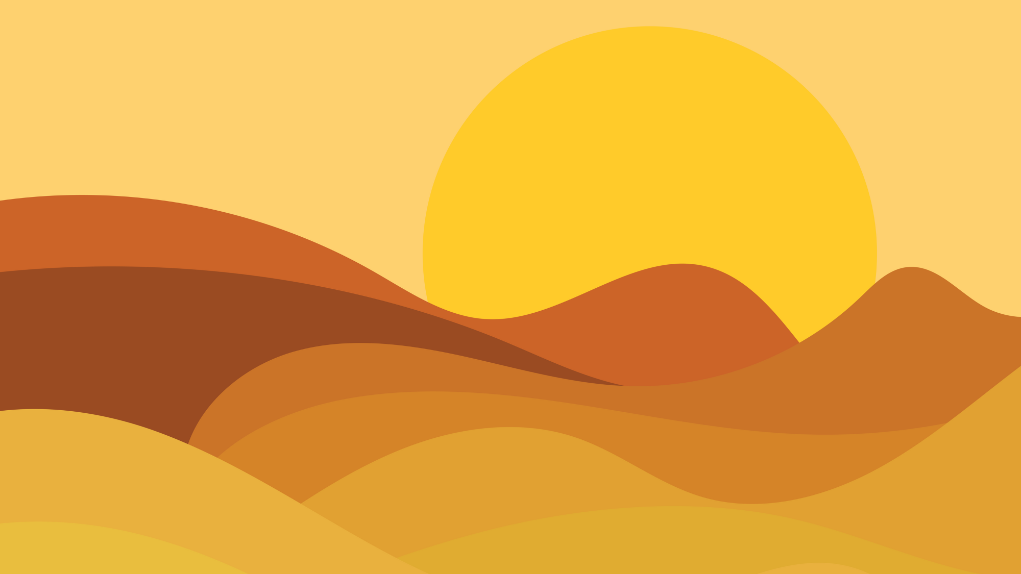 Graphic of a sunrise