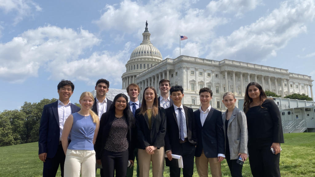 FinPolicy Trek participants at the U.S. Capitol Building