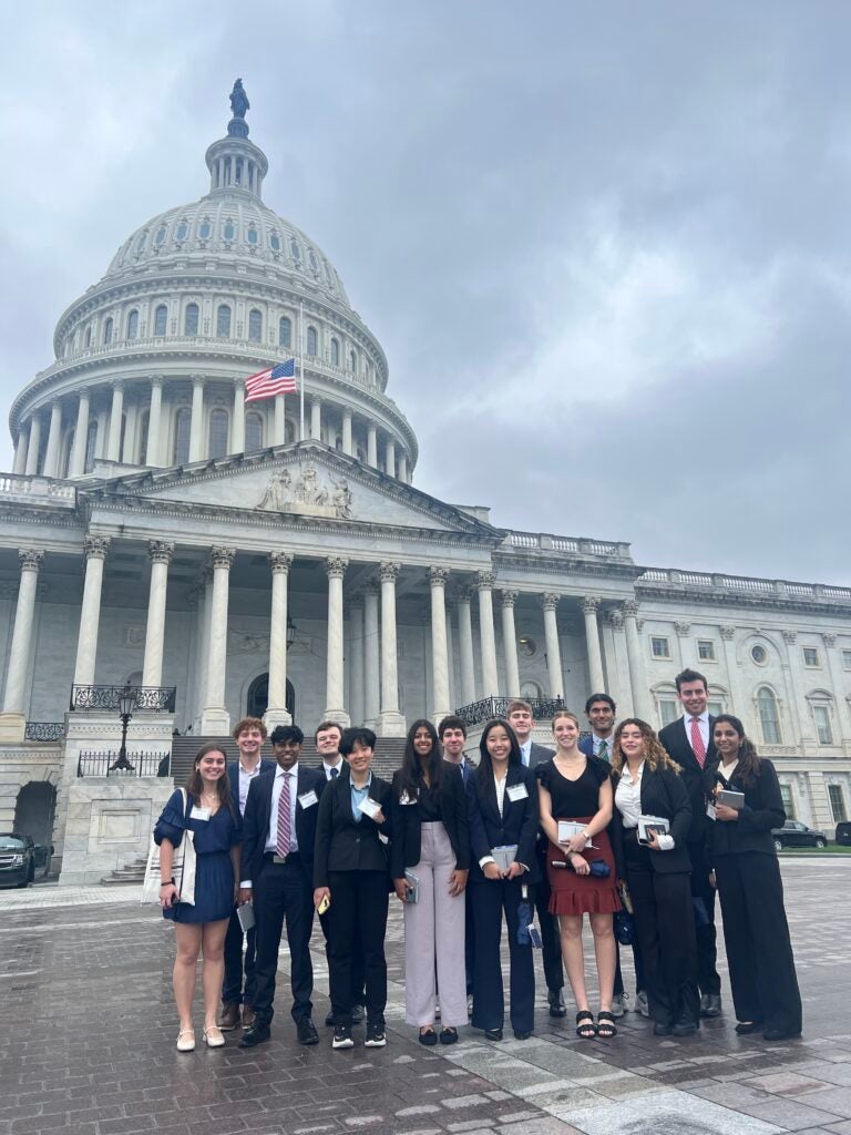 FinPolicy Scholars at the Capitol Building