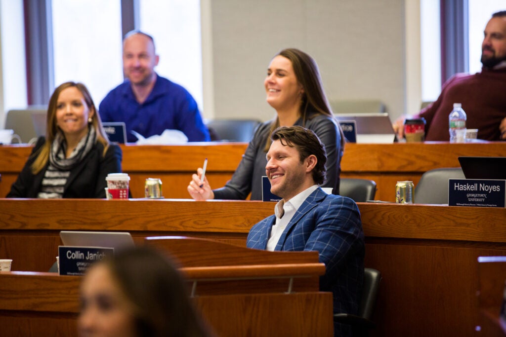 participants in a classroom