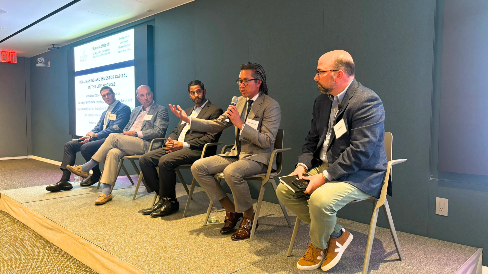 Alumni convene for a Business of Health panel in New York City