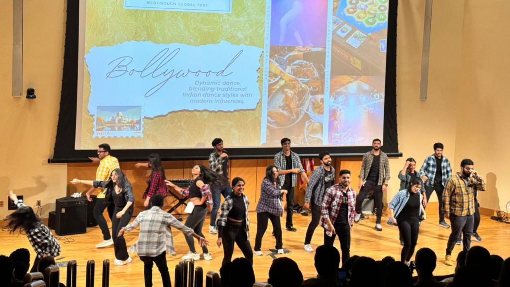 MBA students during a Bollywood performance at the 2023 MBA Global Fest.