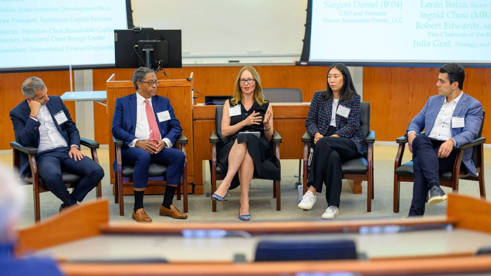 Sustainability experts convene in the Rafik B. Hariri Building for the annual workshop focused on the energy transition.