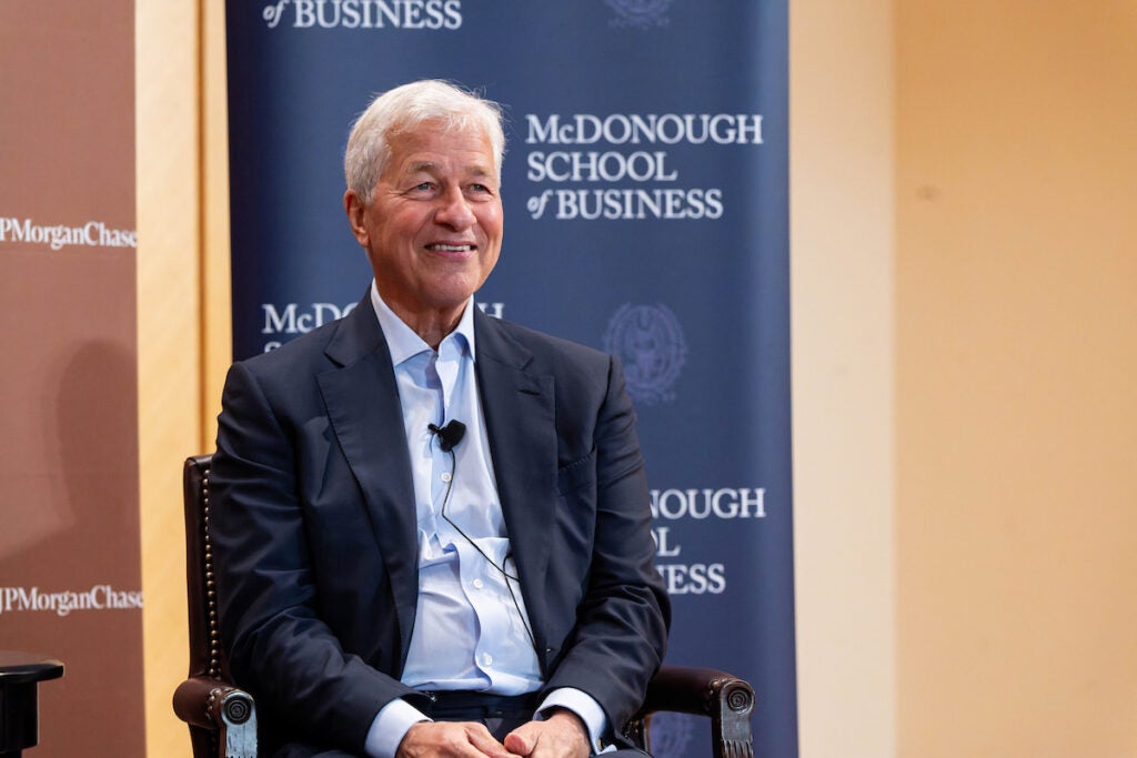 Jamie Dimon at Georgetown University McDonough School of Business event