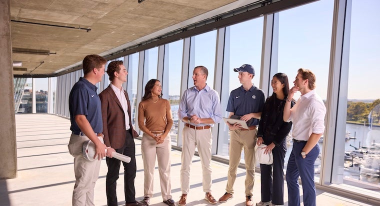 Georgetown Students on The Wharf