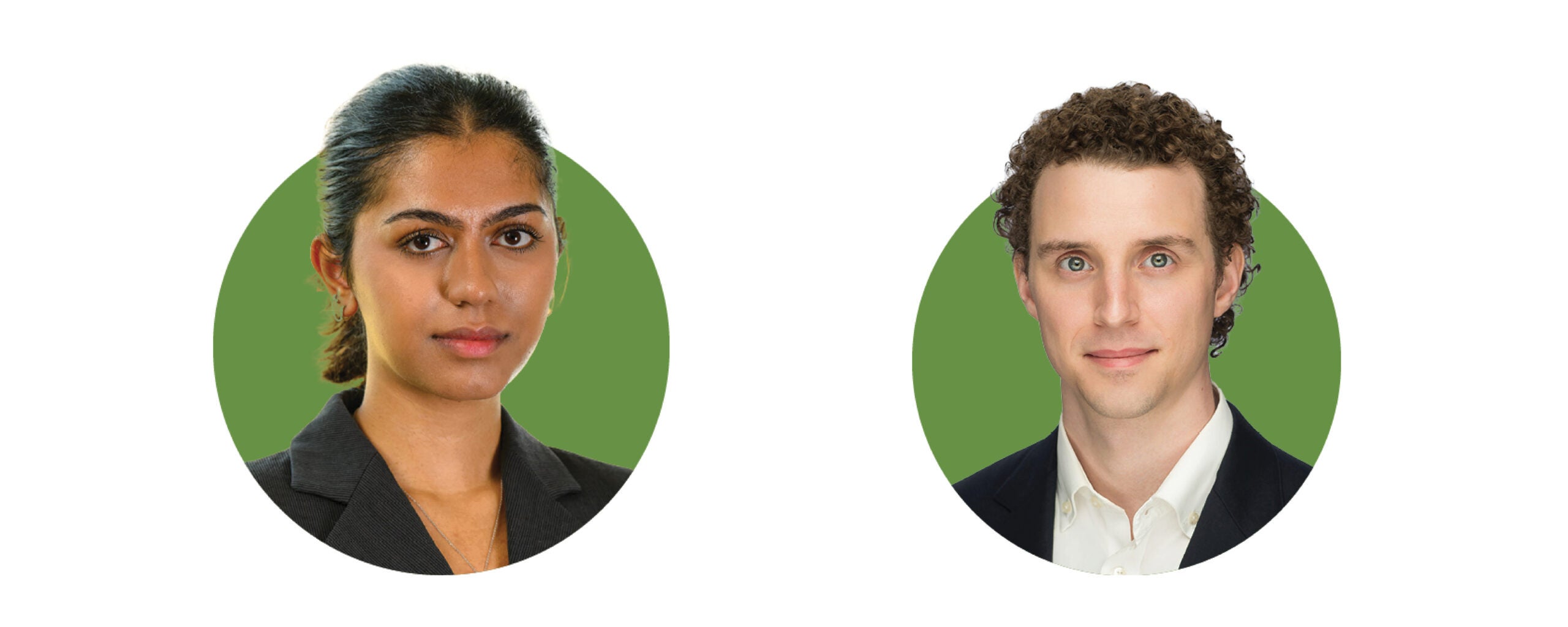 Beenish Haleem (GRA'24) and Linus Billings (GRA'24)