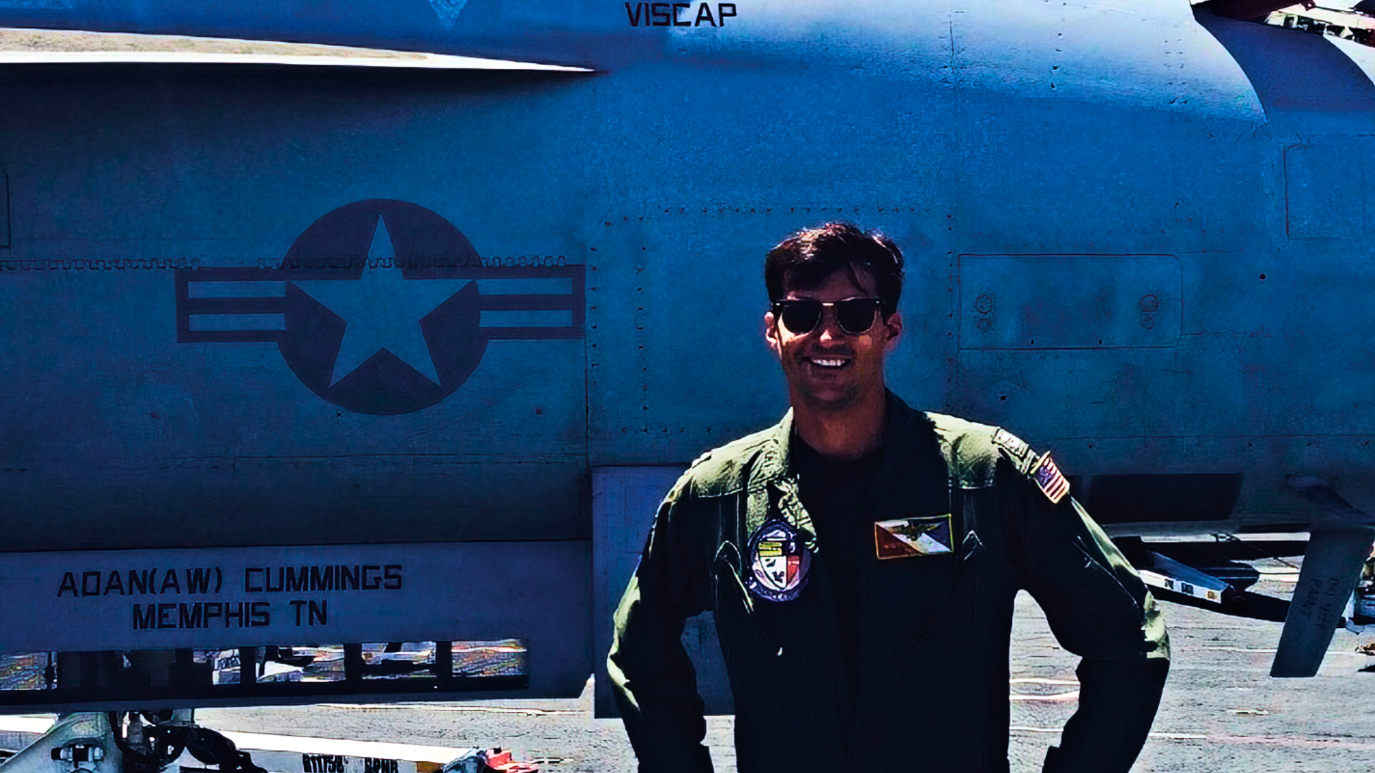 Andy Christopher (MSF'18), former F/A-18 pilot in the U.S. Navy