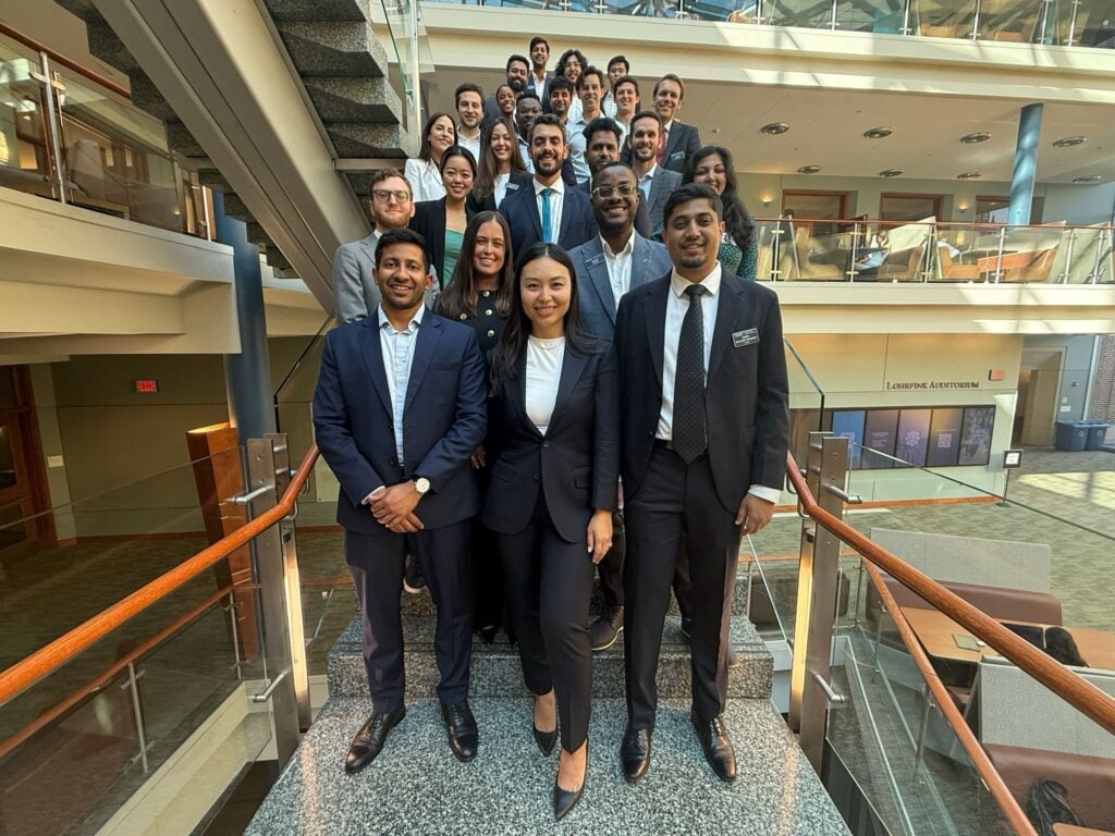 MBA Consulting Day board and volunteers