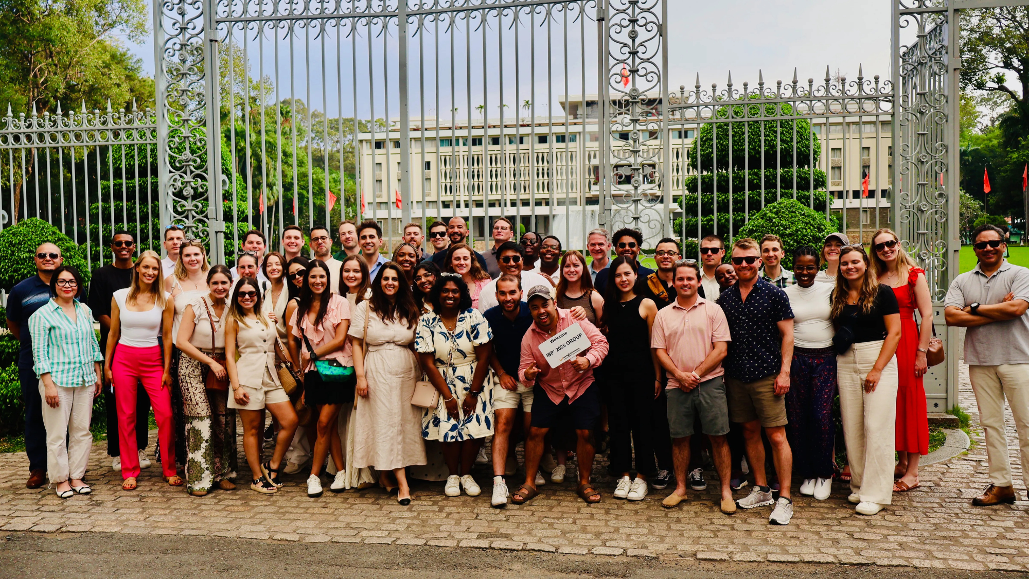A group photo of IBP students in Vietnam.