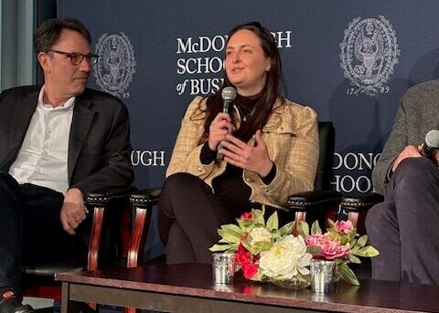 Katherine Bobroske at a Business of Health Initiative panel