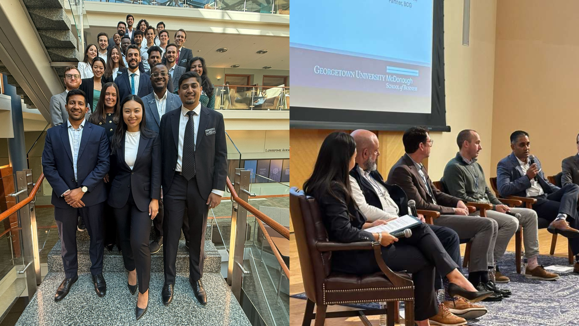 Collage of photos from 2025 MBA Consulting Day
