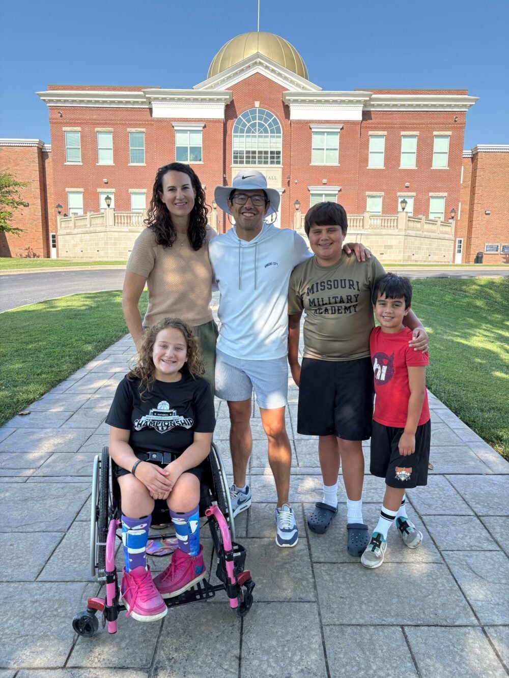 Luis Maes and his family