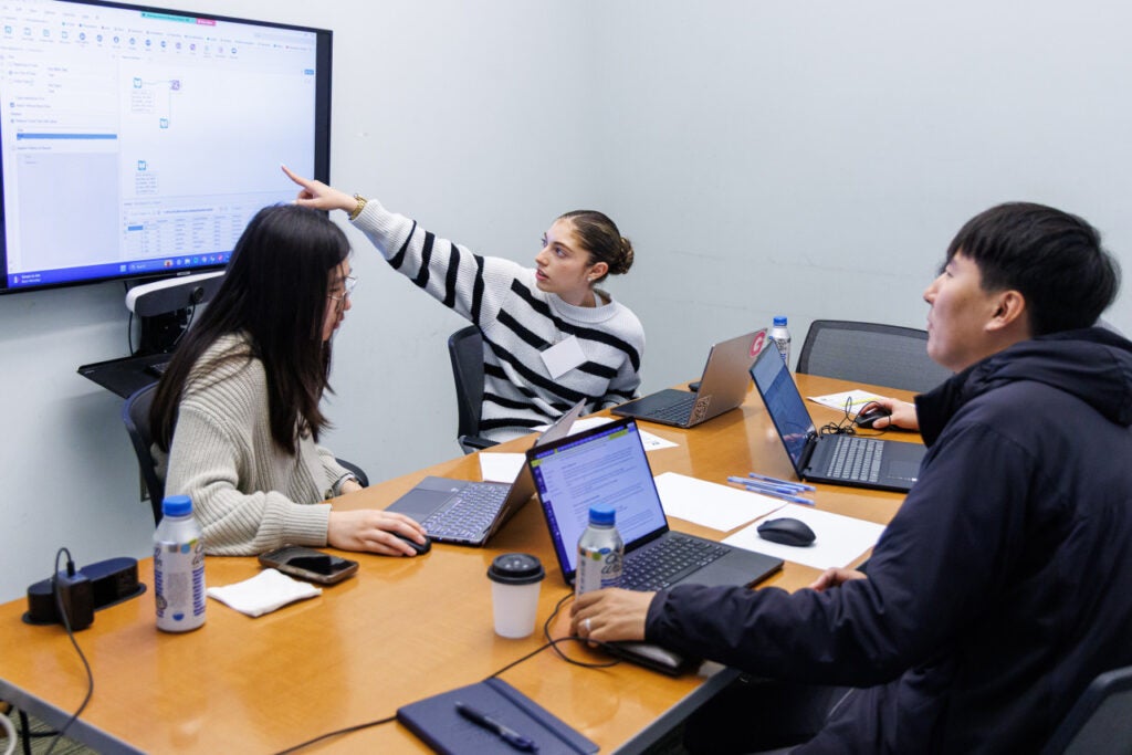 Georgetown student team during Datathon 2026