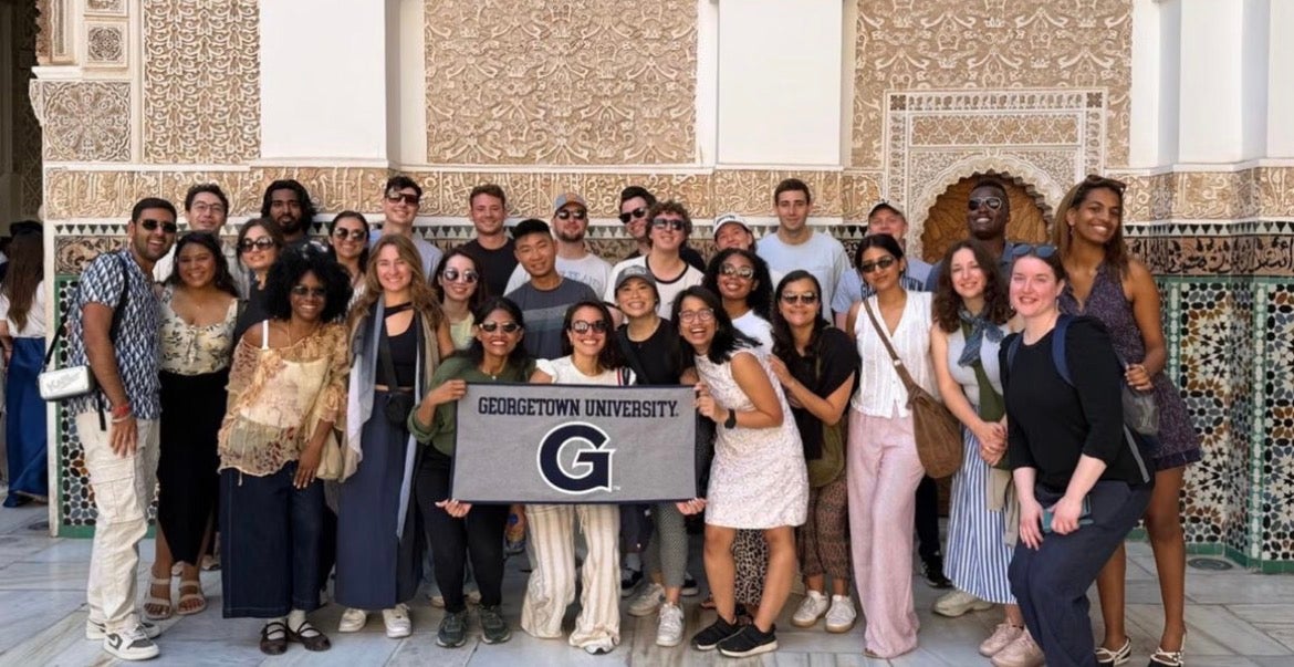 Georgetown MBA students in Morocco with iTreks.
