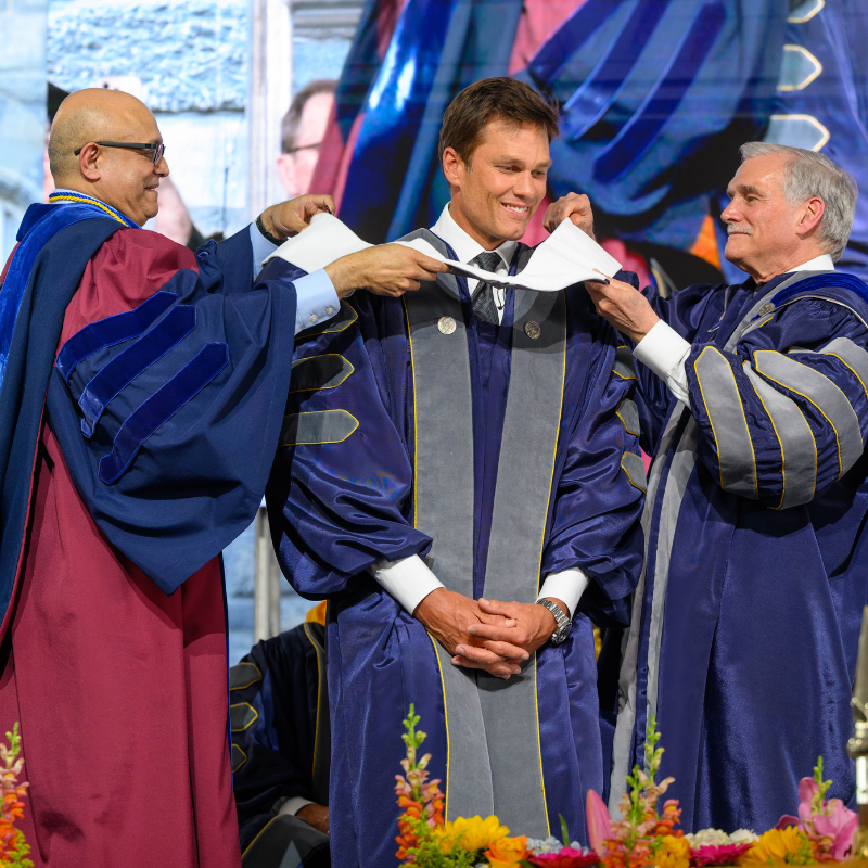 Brady received a Doctor of Humane Letters, honoris causa.