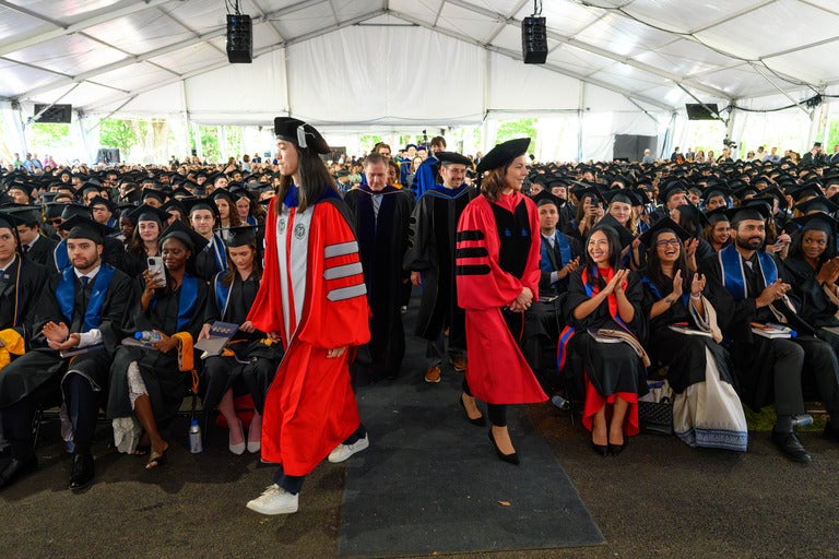 Procession into ceremony