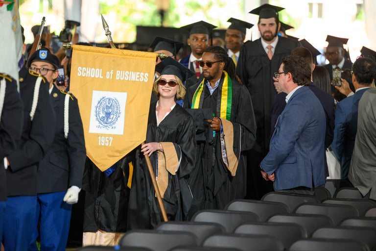 McDonough School of Business flag