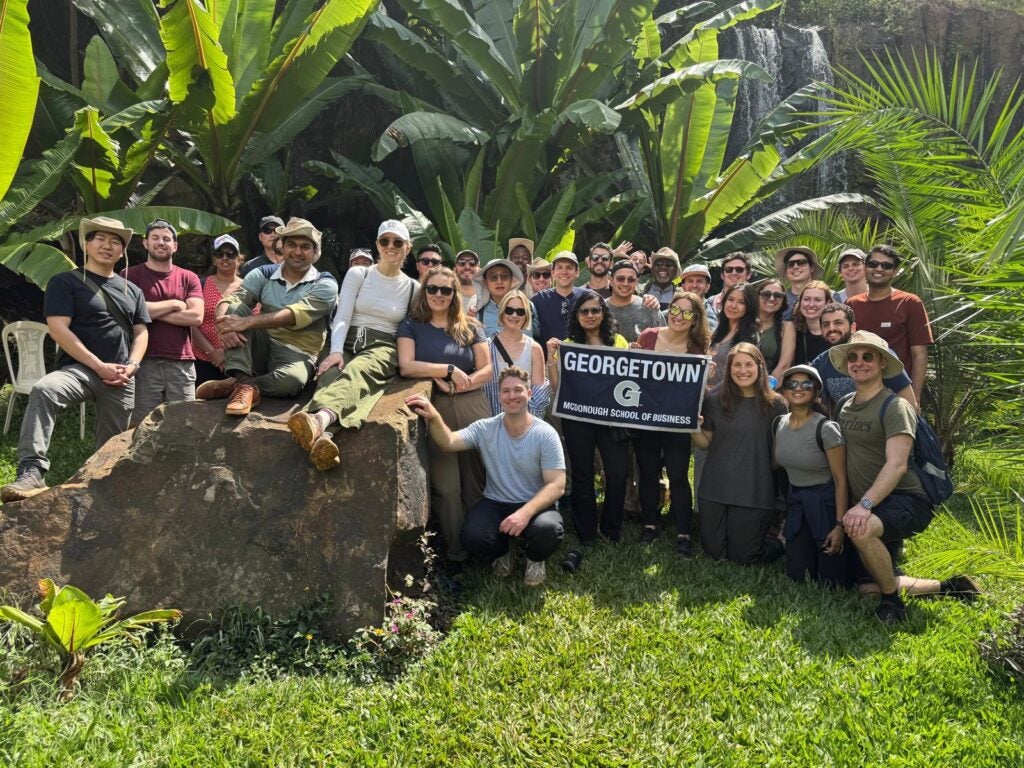 Georgetown MBA students on their Global Business Experience in Ethopia