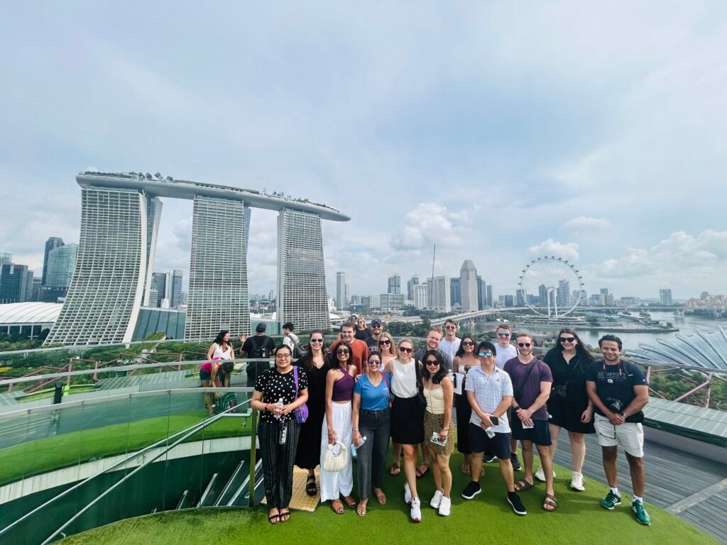 MBA students abroad in Singapore.